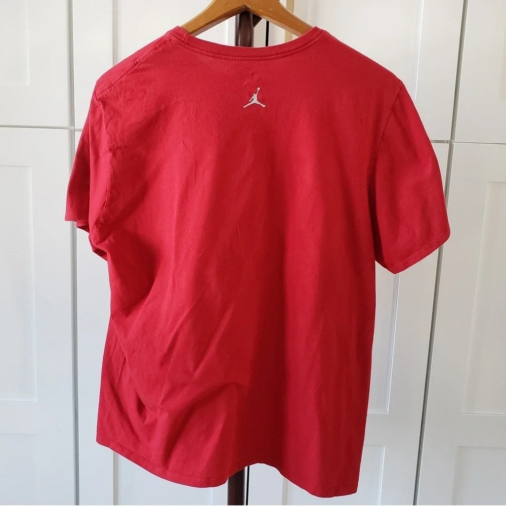 Jordan Jumpman Shirt‎ Mens XXL Red Graphic Tee Basketball Athletic